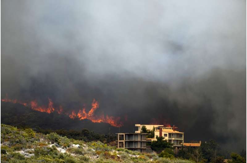 Greece wildfires: 2 new blazes burning outside of Athens