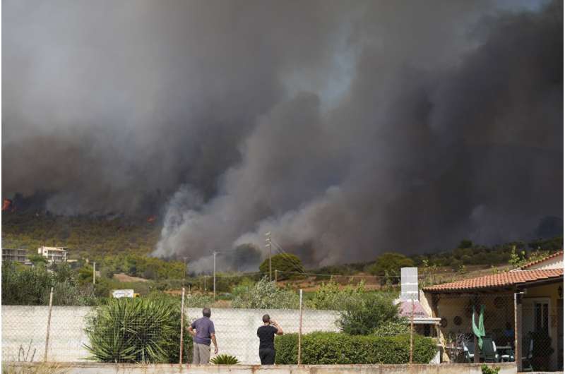 Greece wildfires: 2 new blazes burning outside of Athens