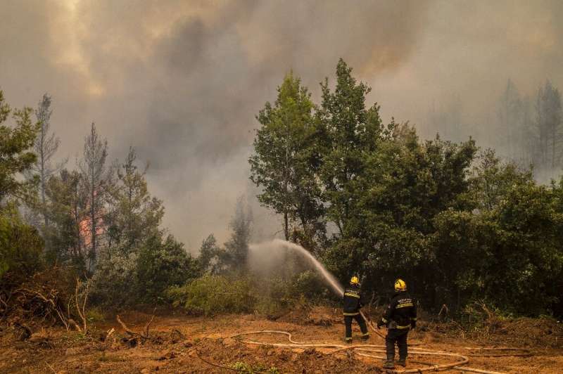 Greek firefighters have been bolstered by overseas reinforcements