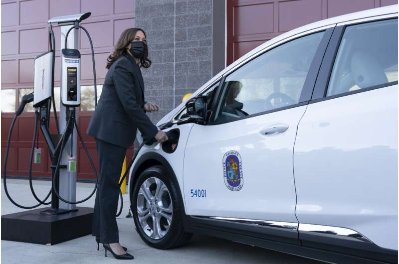 Harris unveils plan for electric vehicle charging network