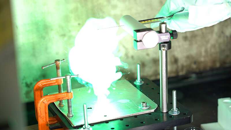 High-speed infrared helps reveal safer hypergolic propellant