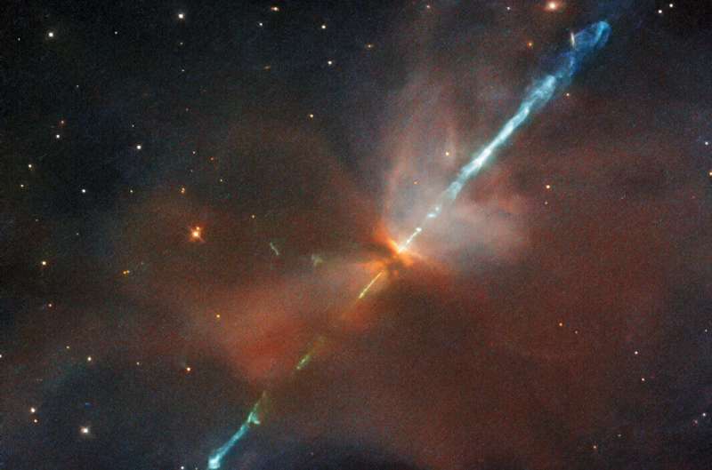 Hubble snaps speedy star jets Image-hubble-snaps-spe