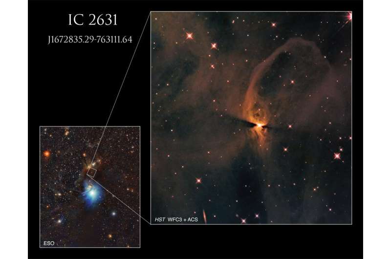 Hubble spies newly forming star incubating in IC 2631 Image-hubble-spies-new-1