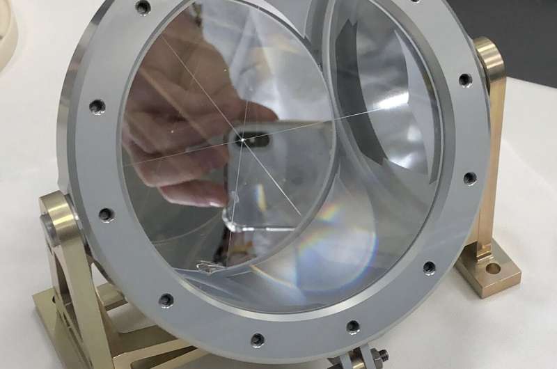 Image: MoonLIGHT retroreflector bound for the moon