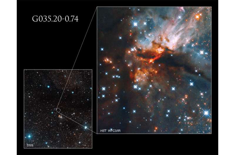 Image: Nebula churns out massive stars in new Hubble image