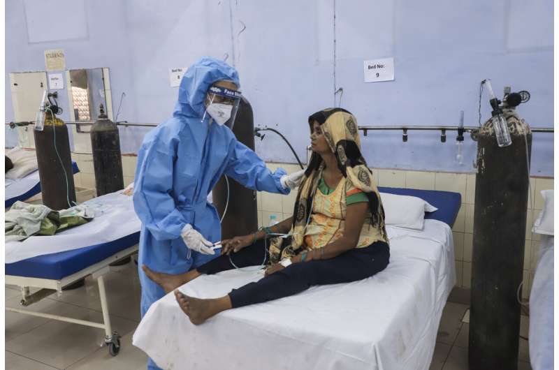 印度的报告记录病毒死亡病例的平整