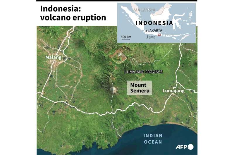 Indonesia: eruption of Mount Seberu