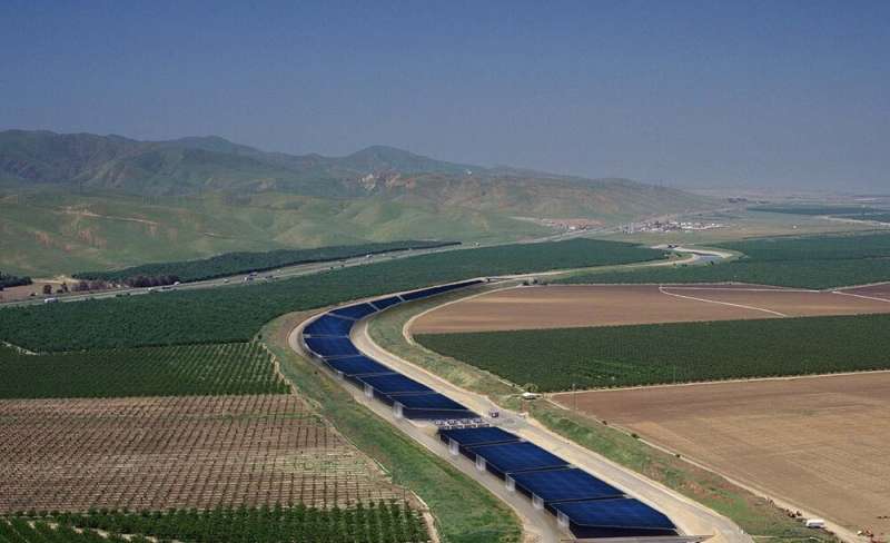 Installing solar panels over California's canals could yield water, land, air and climate payoffs