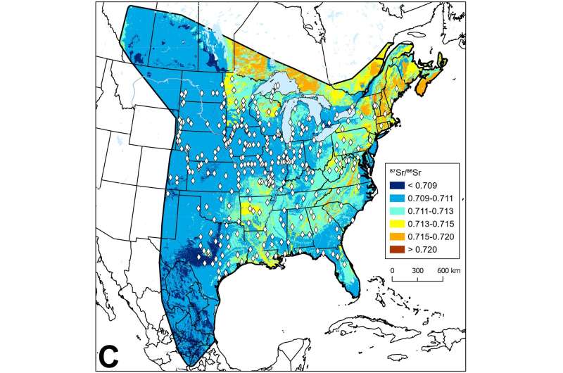 Isotope mapping sheds rare light into migratory routes, natal origins of monarch butterflies