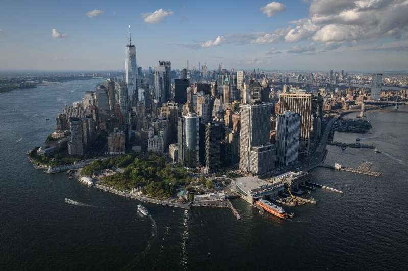 Lower Manhattan skyline and New York city