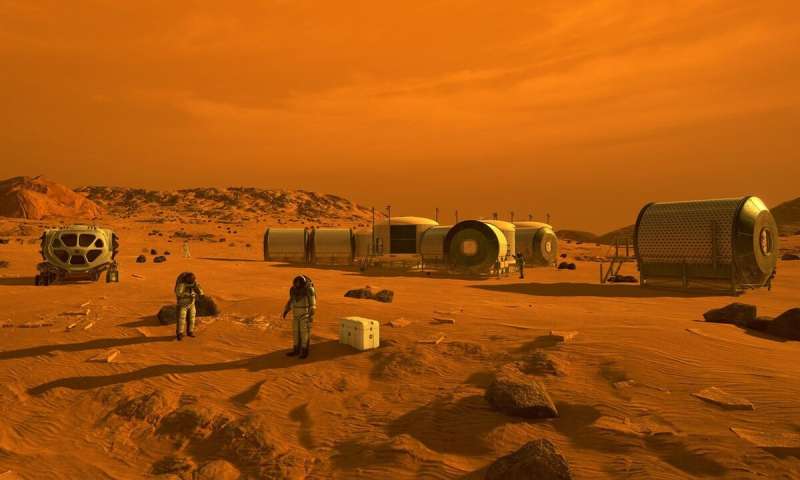 Making Martian rocket biofuel on Mars