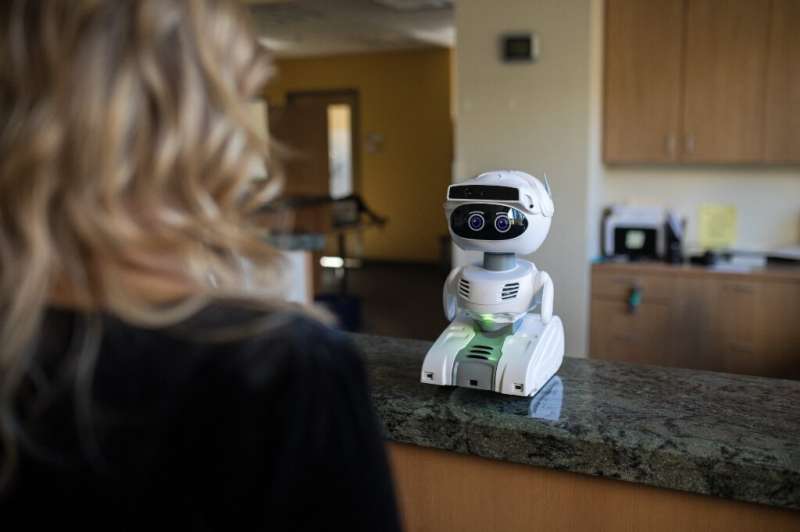 Misty, a programmable personal robot, being shown at the digital Consumer Electronics Show, can be used as a companion or a work