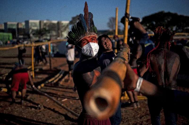 More than 1,000 indigenous people converged in Brasilia in August 2021 for protests over the future demarcation of indigenous la