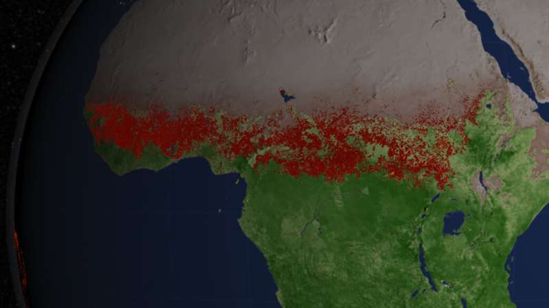 NASA study traces decade of ammonia air pollution in Africa