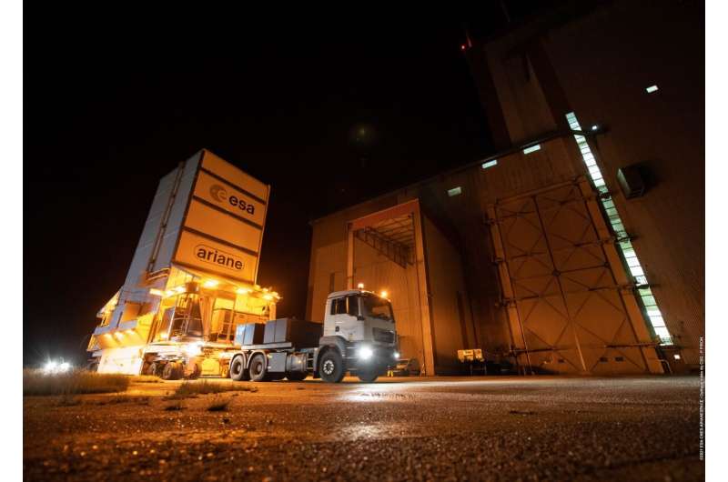 NASA's Webb telescope moved to meet its rocket
