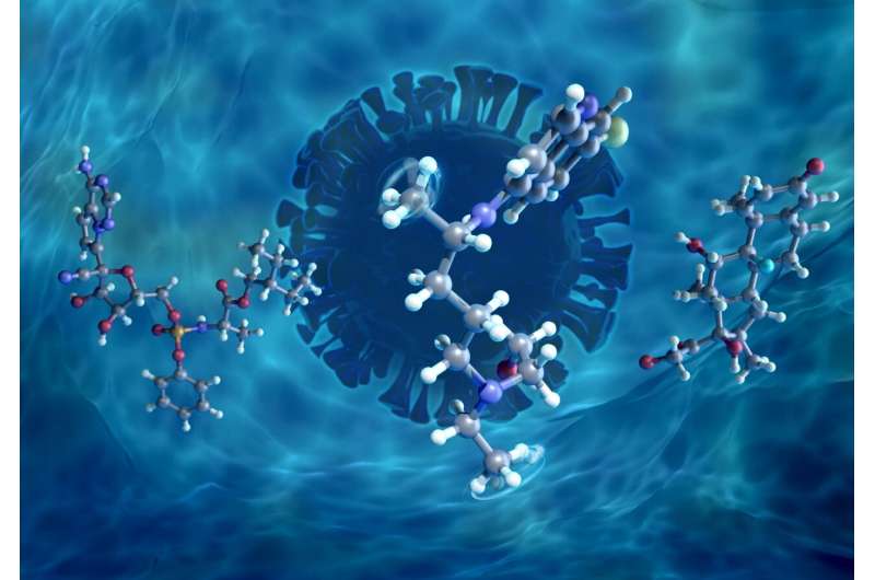 Neutrons probe molecular behavior of proposed COVID-19 drug candidates