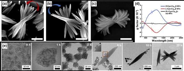 New chiral nanostructures to extend the material platform