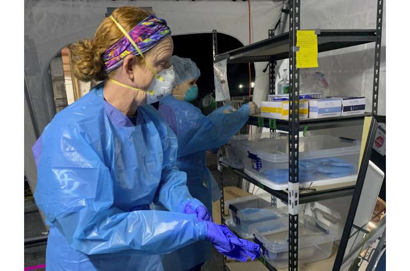 North Carolina field hospital helps fight coronavirus surge