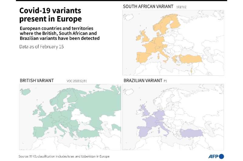 Of the current known variants, three are particularly worrying: those initially detected in southeast England, South Africa and 