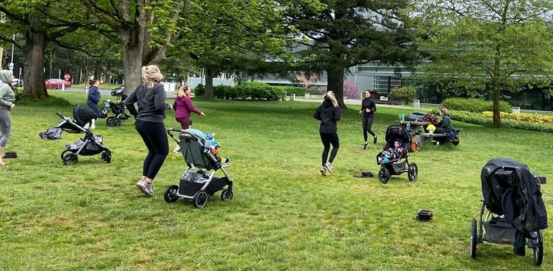 Outdoor exercise benefits new moms' mental health during the COVID-19 pandemic