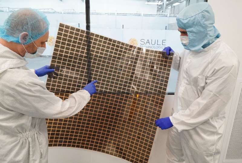 Photovoltaic panels coated with perovskite film are light, flexible and can easily be fixed to almost any surface to produce ele