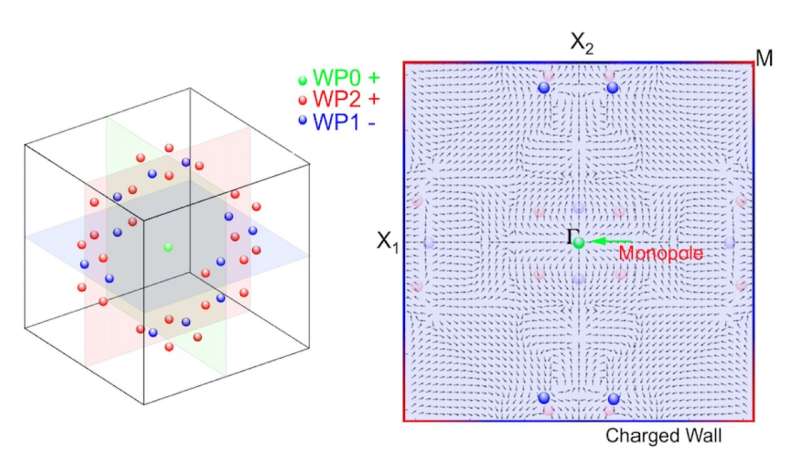 Physicist observes the first unpaired Weyl magnetic monopole