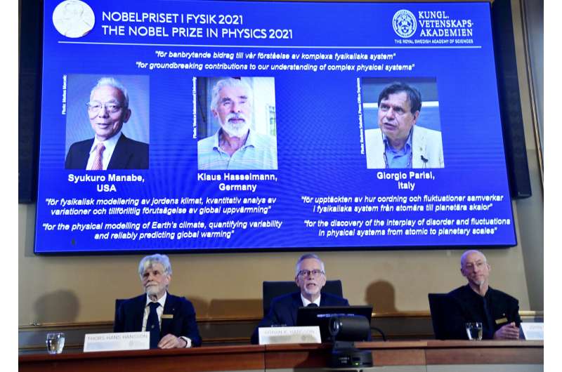 Physics Nobel rewards work on climate change, other forces