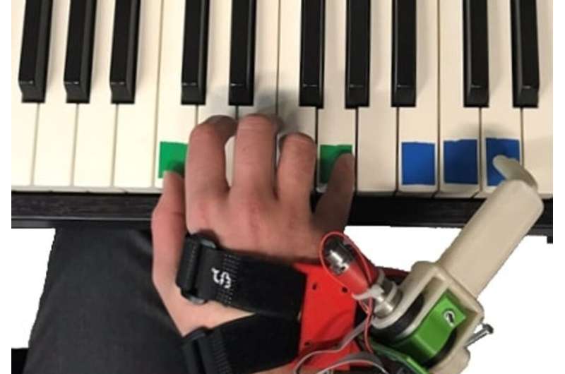 Les pianistes apprennent à jouer avec le troisième pouce robotique en seulement une heure