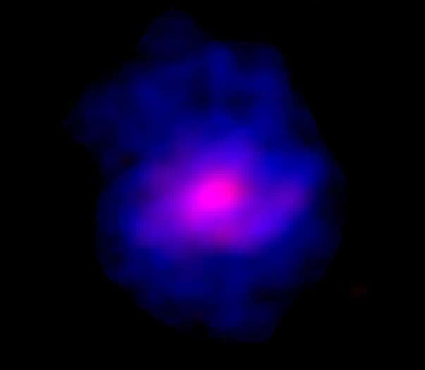 Portrait of young galaxy throws theory of galaxy formation on its head