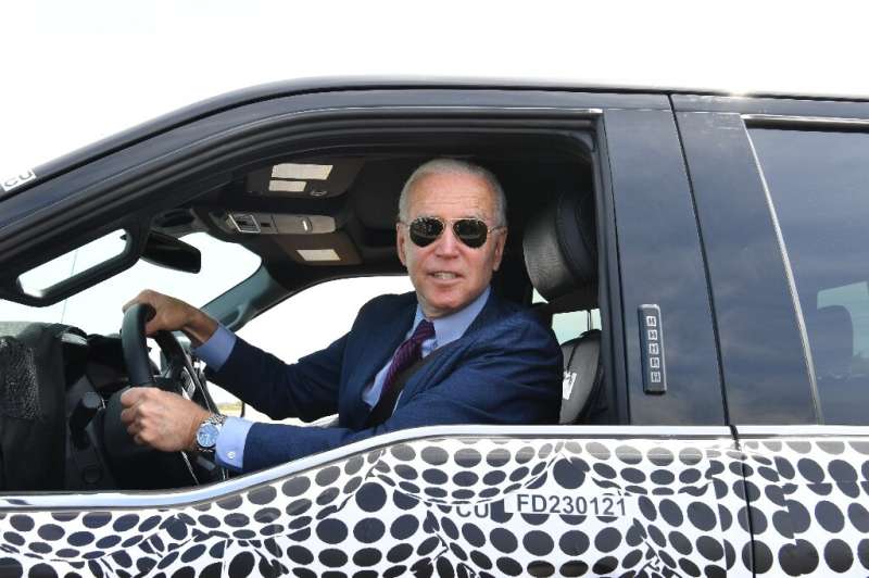 "This sucker's quick," US President Joe Biden said of Ford's F-150 Lightening one day ahead of the vehicle's official