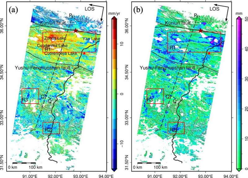 Radar remote sensing reveals magnitudes and patterns of large-scale permafrost ground deformation