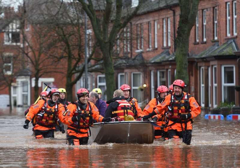 Rain from Storm Desmond in 2015 flooded thousands of homes in northern England