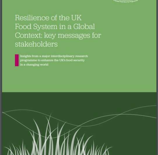 Report points way to a more resilient UK food system