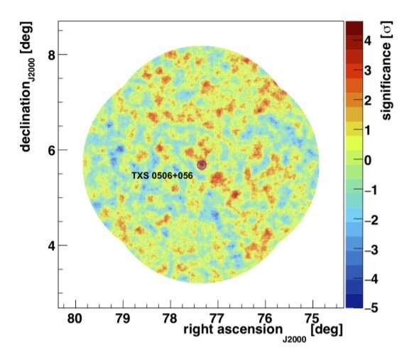 Research examines emission from the blazar TXS 0506+056