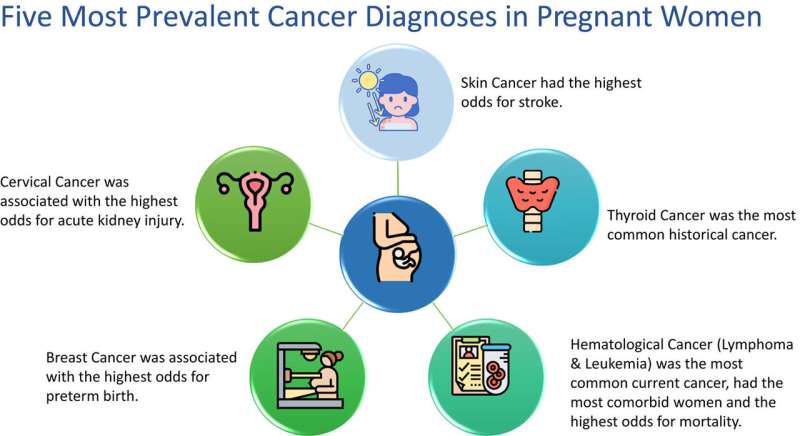 Researchers reveal most common complications associated with cancer in pregnant women