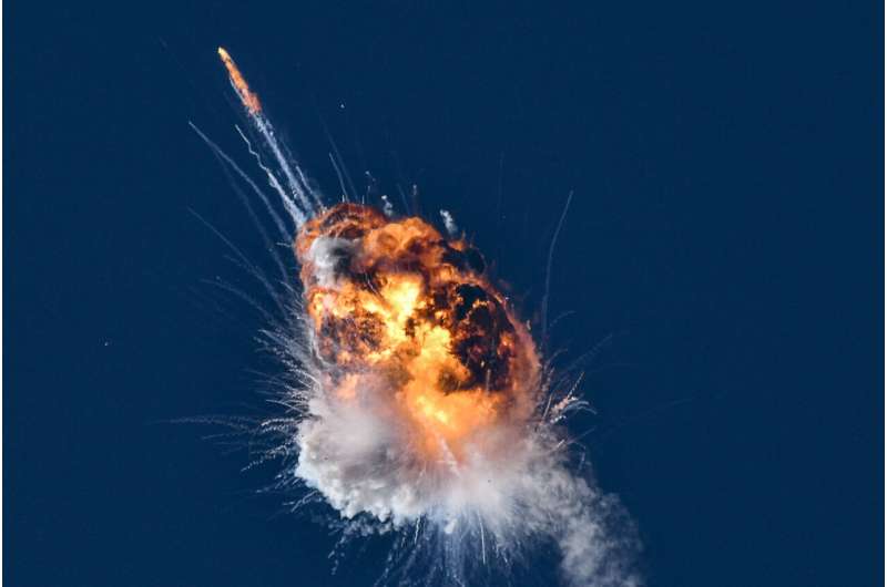 Rocket 'terminated' in fiery explosion over Pacific Ocean