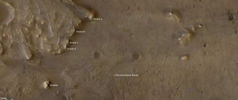 Rover images confirm Jezero crater is an ancient Martian lake