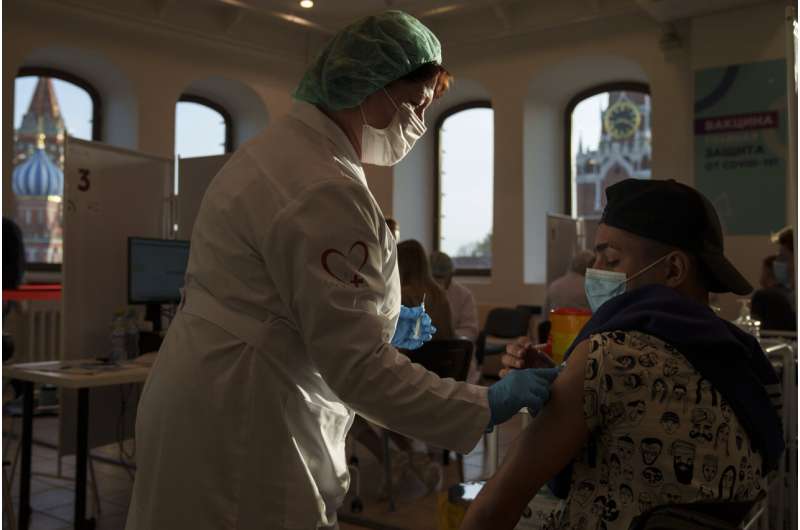 Russia, Ukraine see record daily deaths, low vaccinations