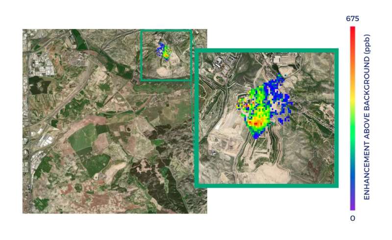 Satellites detect large methane emissions from Madrid landfills