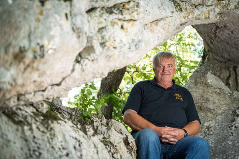 Seasoned caver Ludvik Husu, 63, has found a new, 60-metre (196-foot) deep limestone cave in Slovenia's dramatic Karst region