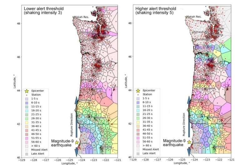 Simulations show how earthquake early warning might be improved for magnitude-9 earthquakes