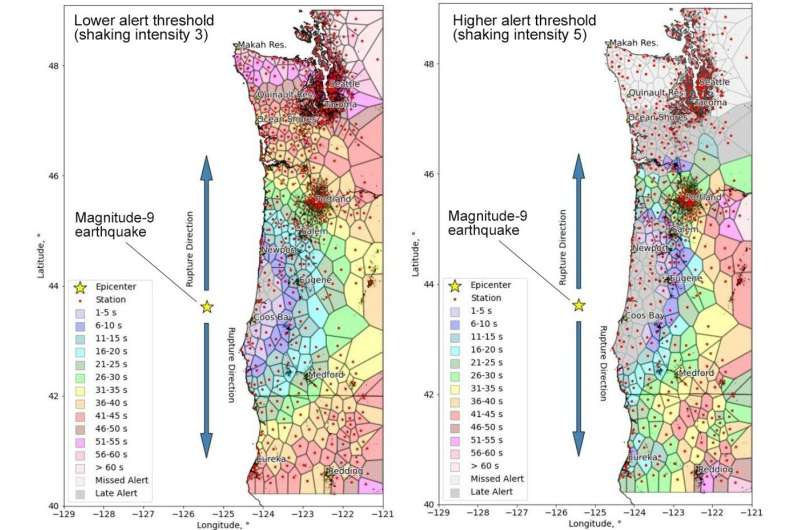 Simulations show how earthquake early warning might be improved for magnitude-9 earthquakes