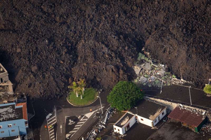 Some 390 buildings have already been destroyed by the lava on La Palma