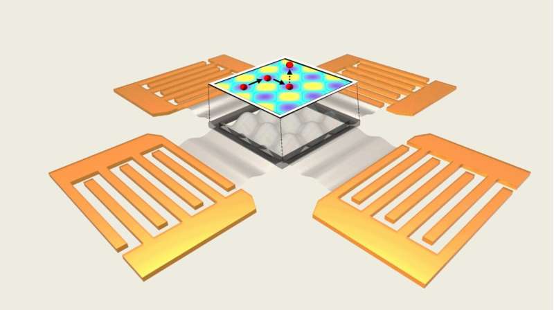 Sound-induced electric fields control the tiniest particles