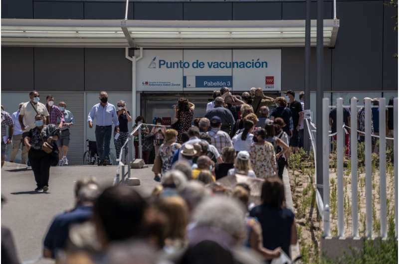 Spaniards put faith in COVID-19 vaccines even as cases surge
