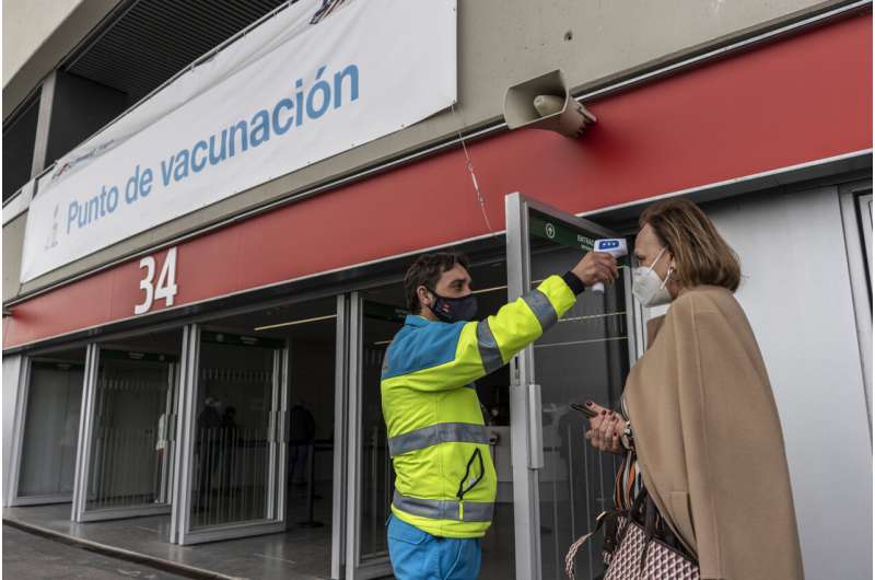 Spaniards put faith in COVID-19 vaccines even as cases surge