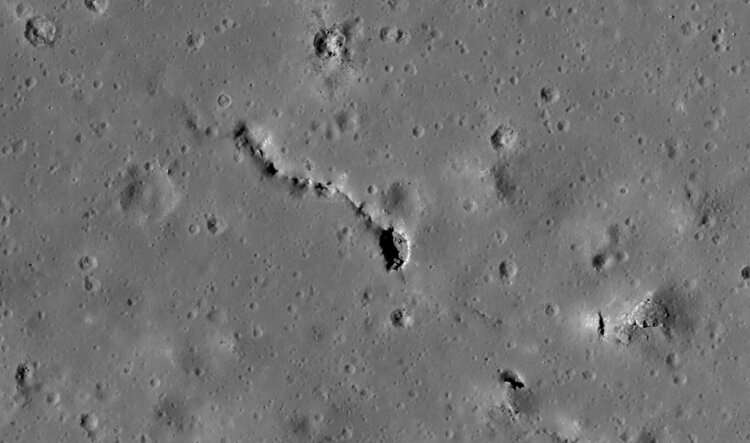 Spelunking on the moon: New study explores lunar pits and caves