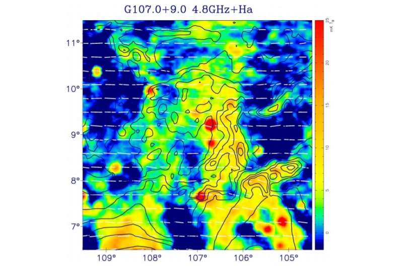 Study investigates radio properties of supernova remnant G107.0+9.0