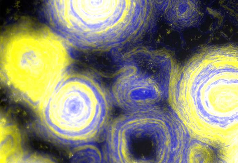 Swirling bacteria mimic Van Gogh's 'The Starry Night'