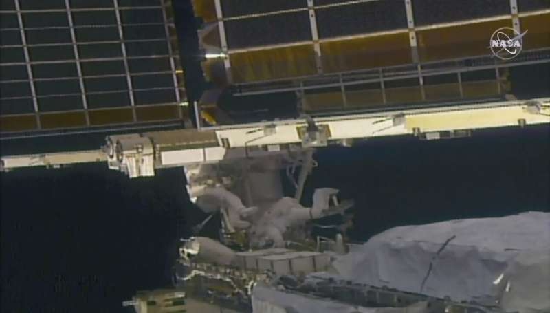 Take 2: Spacewalking astronauts install new solar panel Take-2-spacewalking-as-1